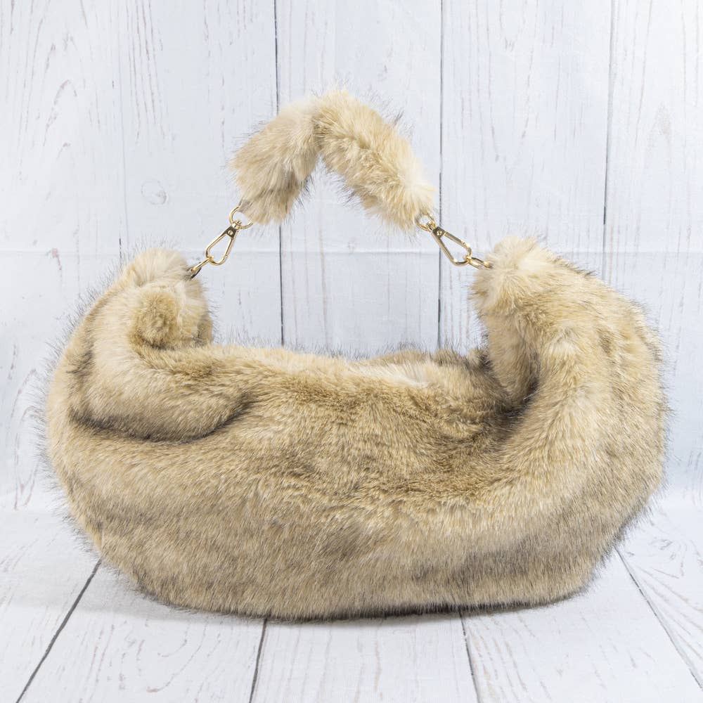 Soft Plush Oversized Hobo Bag