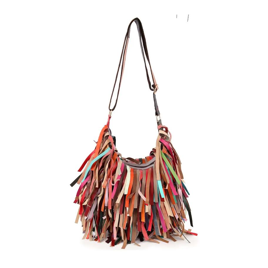Leather Fringe Bag