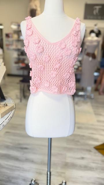 Crochet Rose Tank