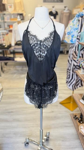 Lace Bodysuit Short Pj