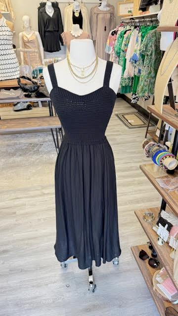 Crochet Top Midi Dress