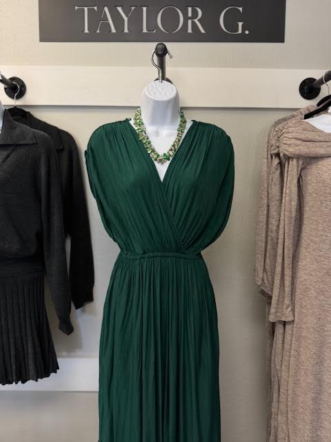 Overlap Wide Leg Jumpsuit