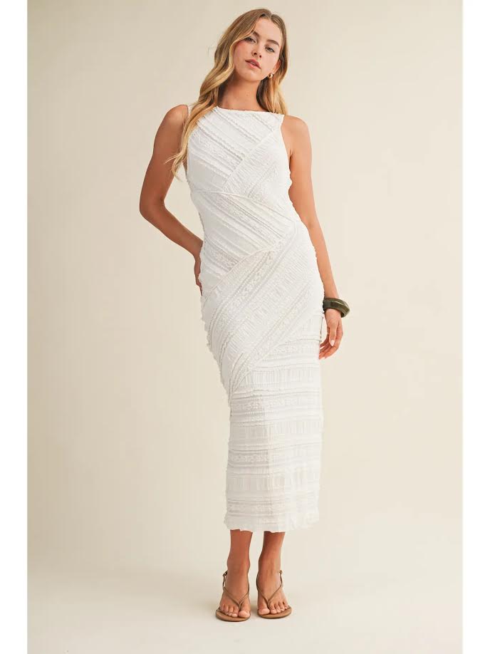 Textured Midi Dress