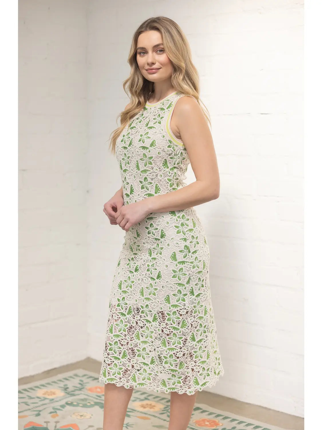 Floral Crocheted Dress