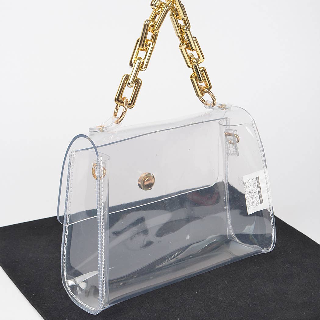 Transparent Big Chain Bag