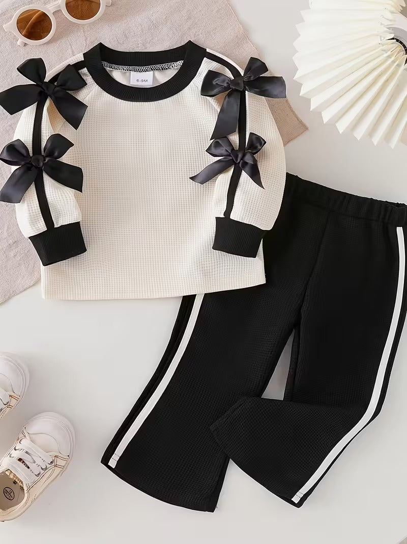 Baby Bow Sweat Set