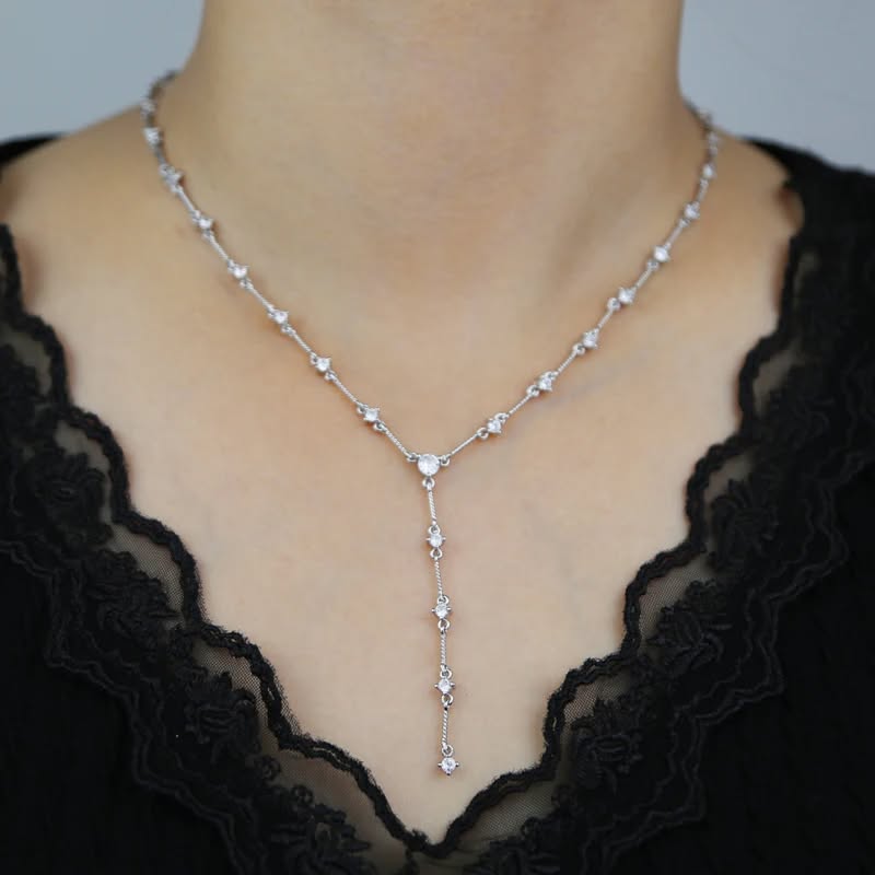 Cubic Lariat Necklace