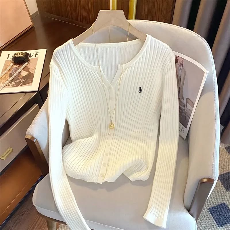 Designer Pony Ribbed Cardi
