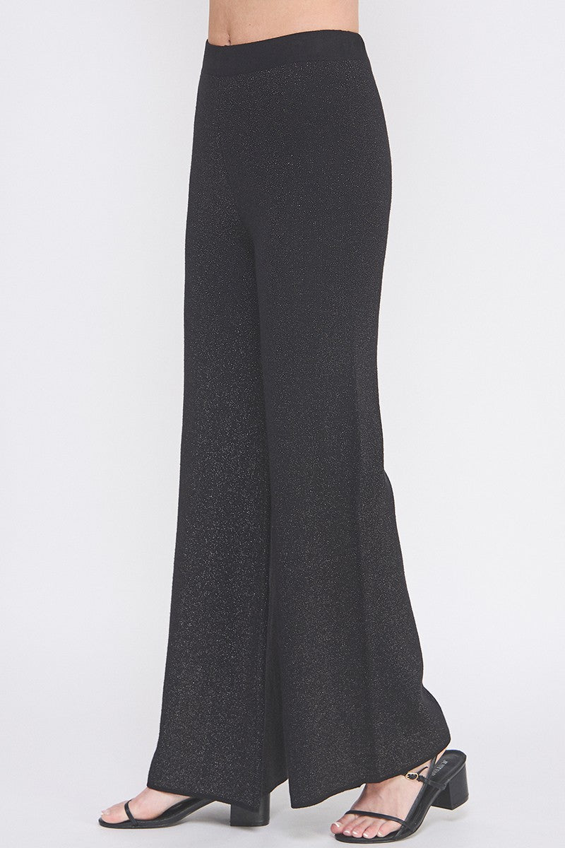 Lurex Fine Wide Leg Pant