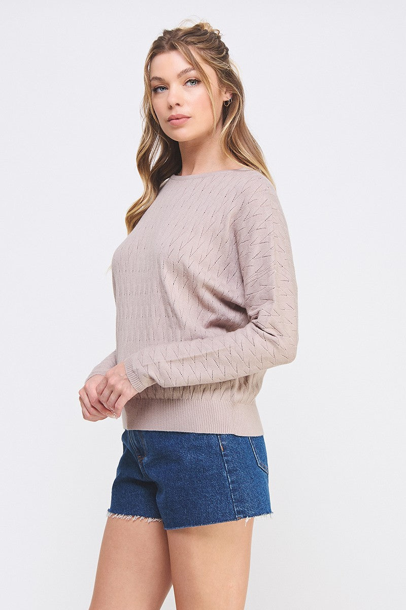 Fine Gauge Dolman Blouse
