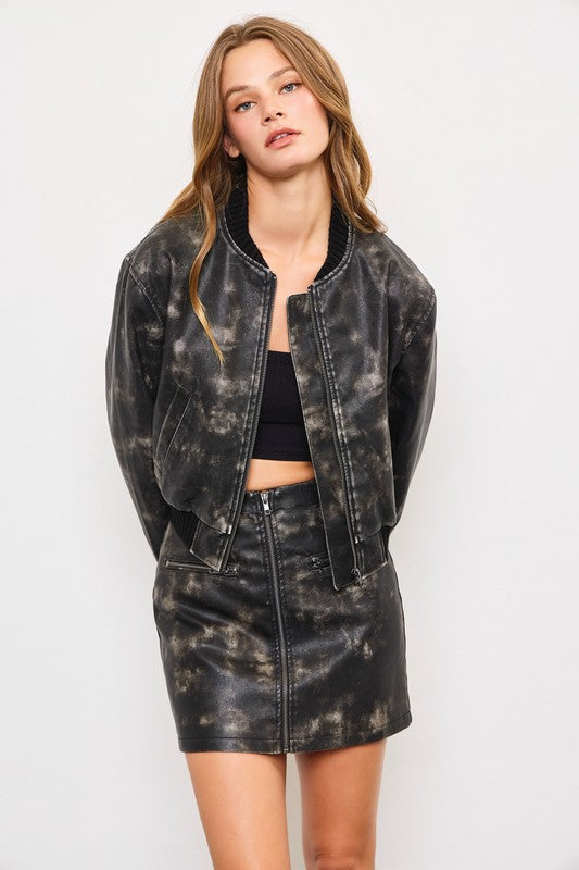 Faux Leather Jacket