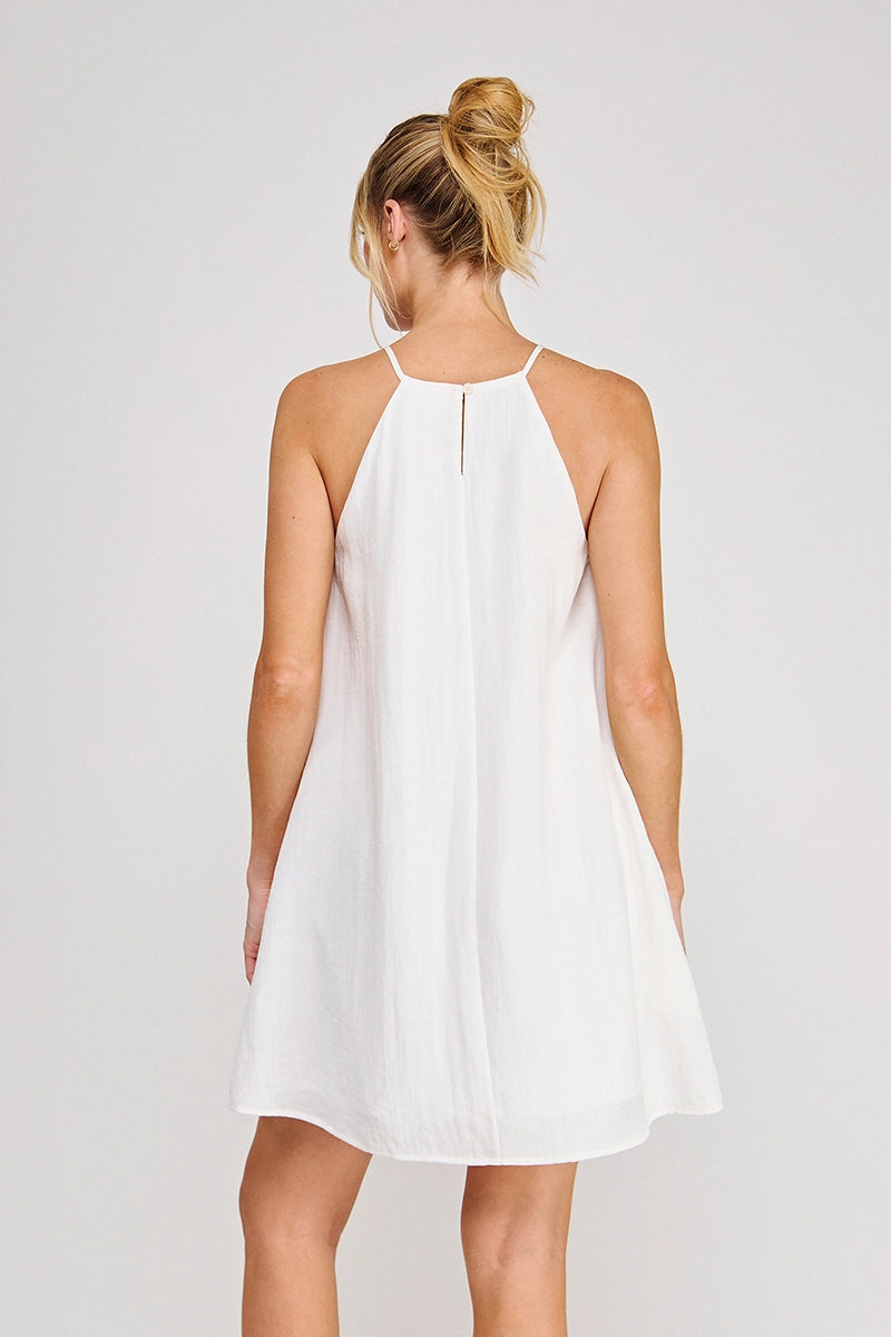 Beaded Linen Dress