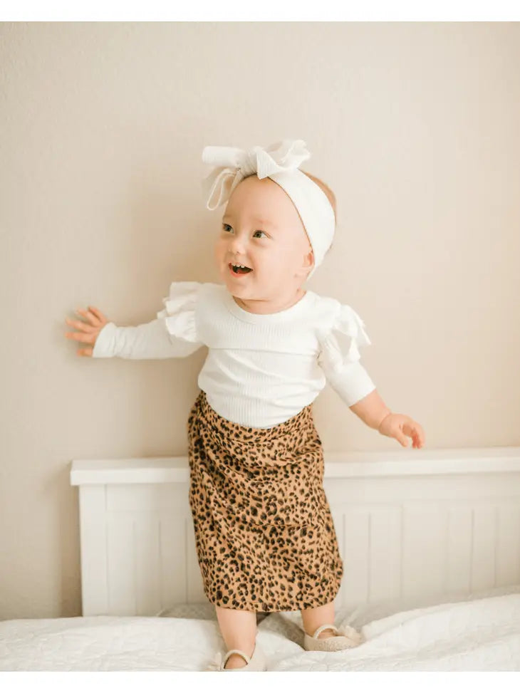 Baby Cream Ruffle Top