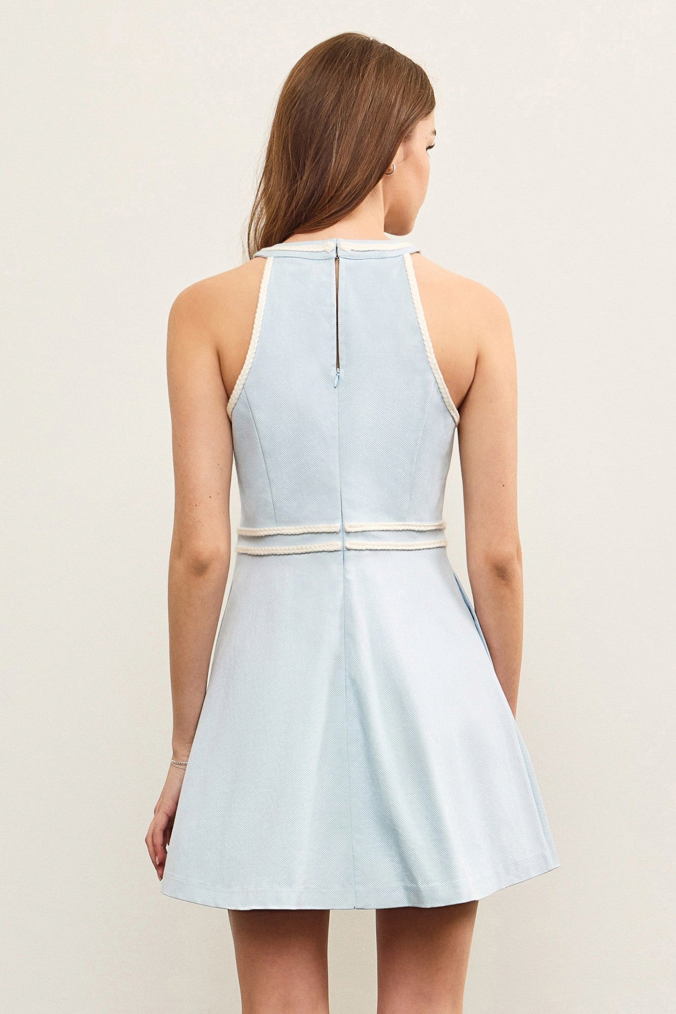 Ric Rac Sleeveless Mini Dress