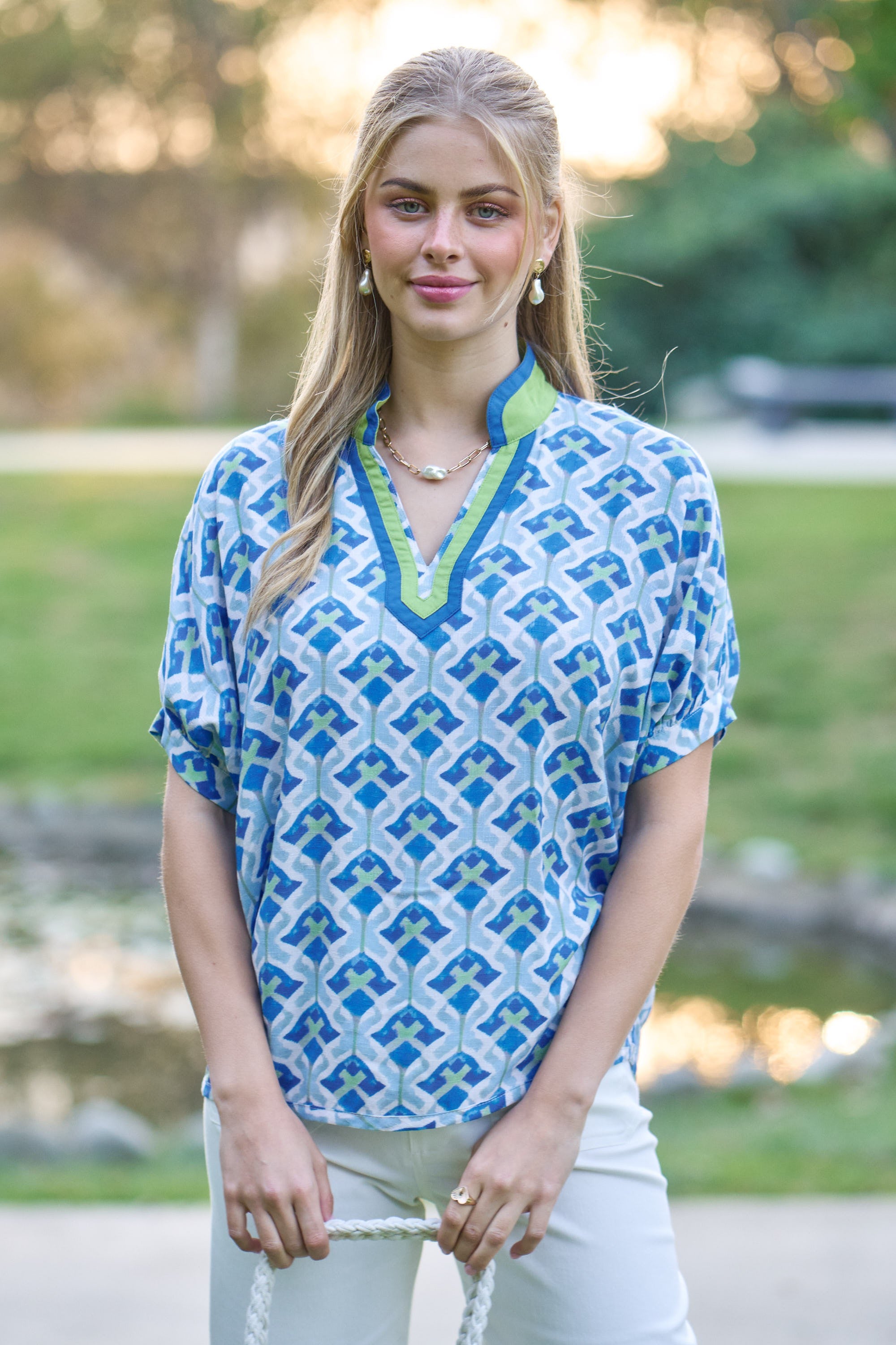 Print Dolman Tunic