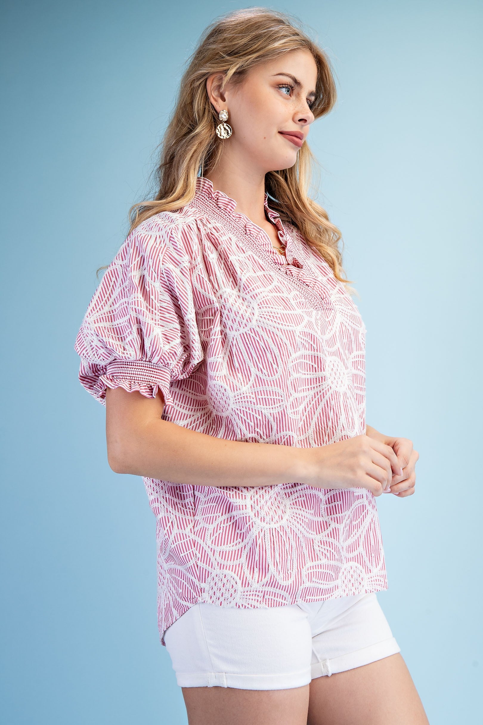 Rose EMBROIDERED Blouse