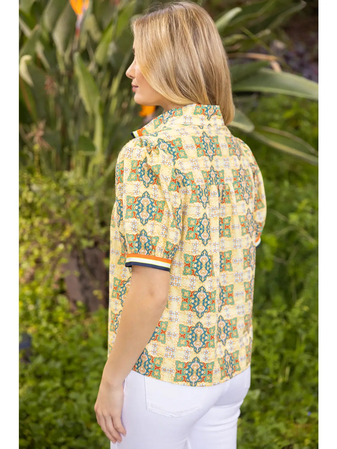 Yellow Embroidered Tunic