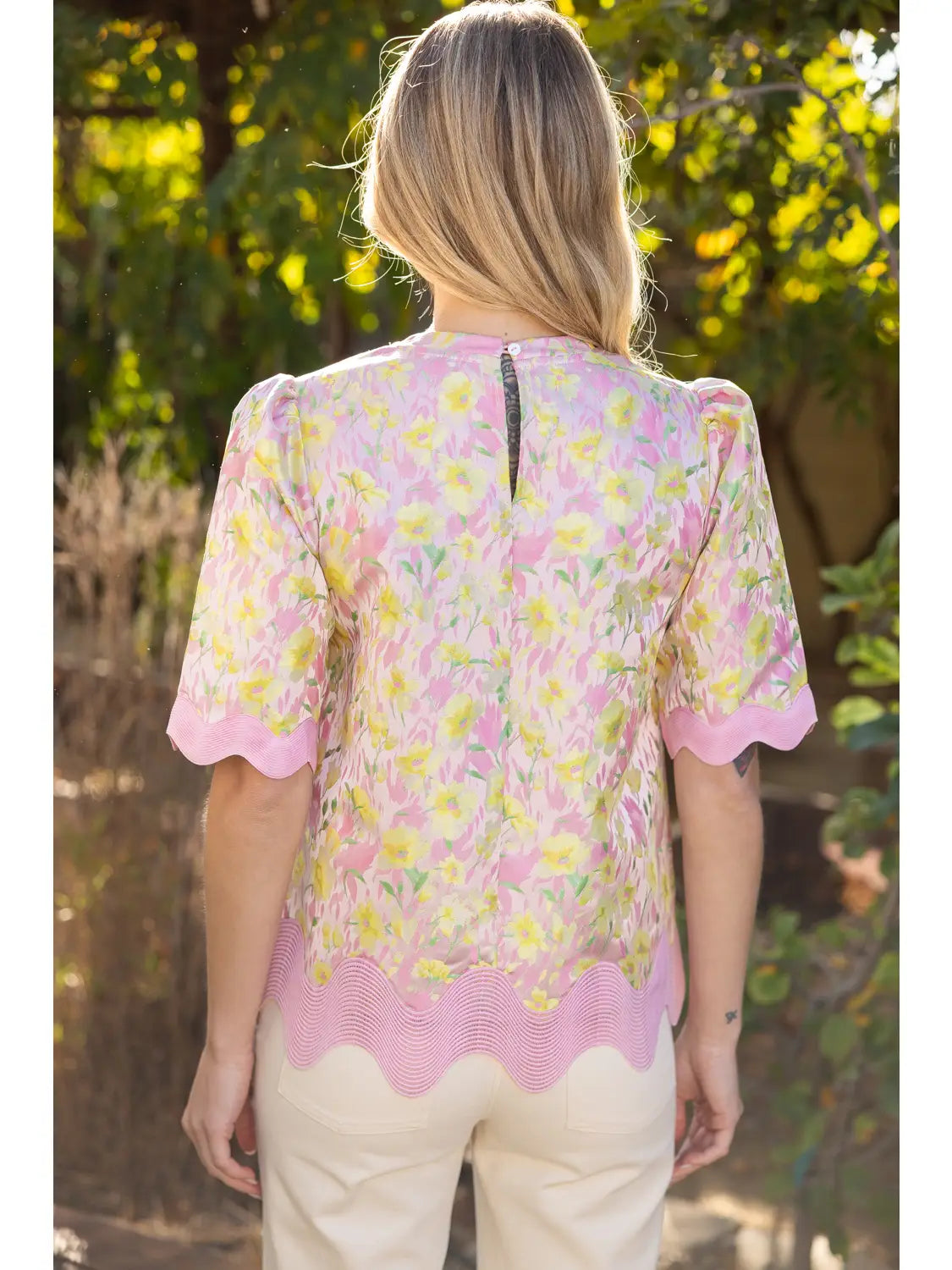 Pastel Floral Blouse