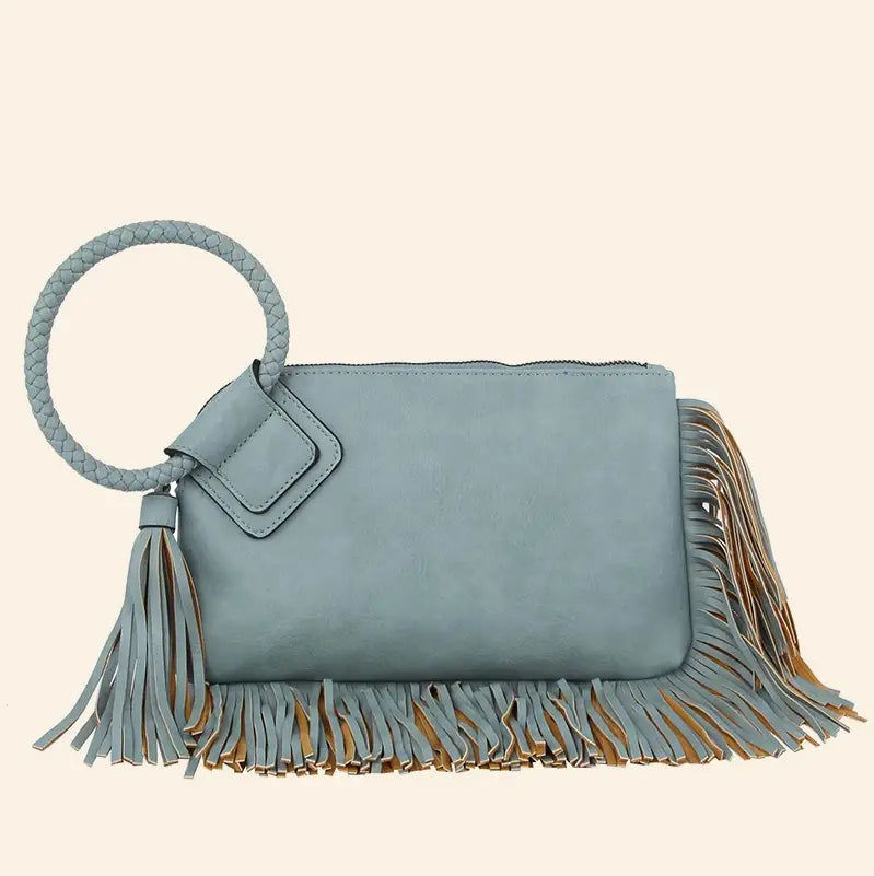 Fringe Wristlet Bag