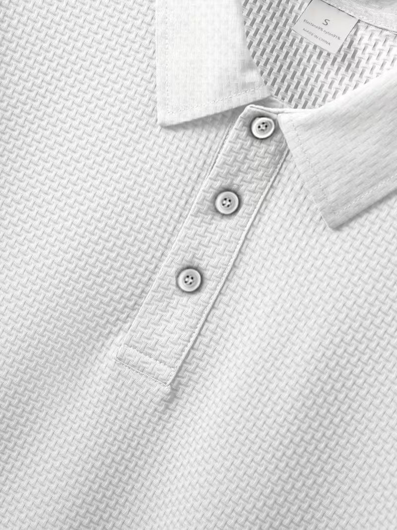 Men's Textured Polo