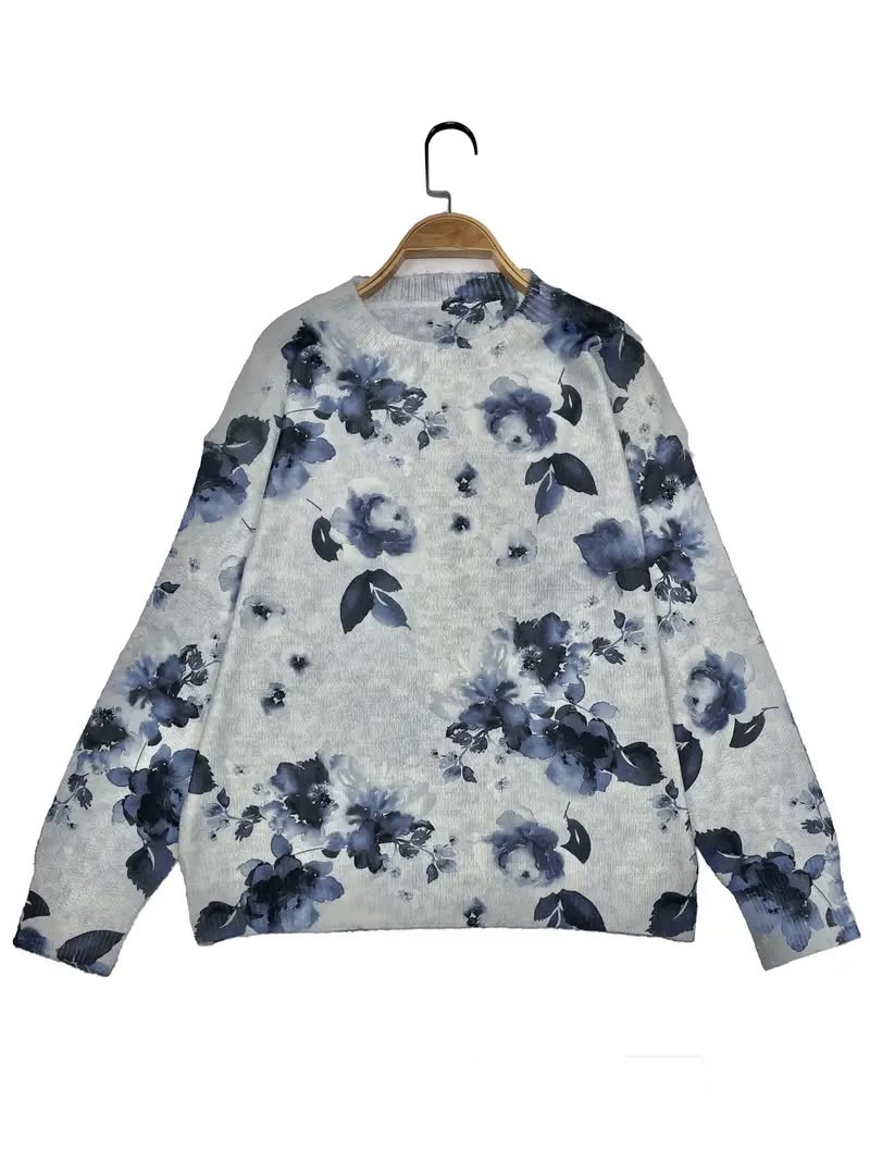 Watercolor Woven Sweater
