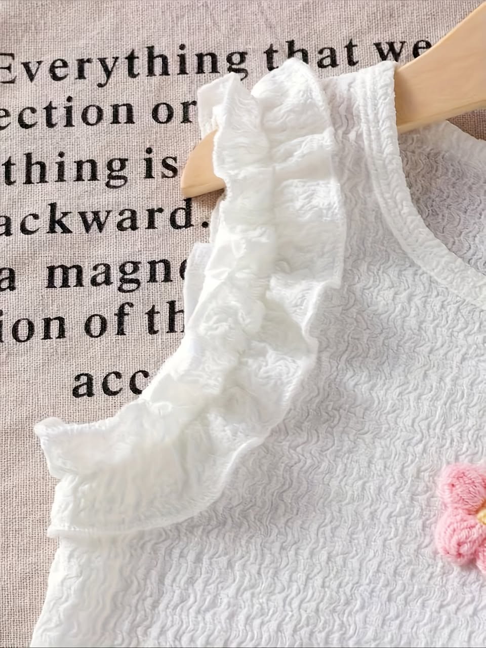 Baby Ruffle Crocheted Flower Set