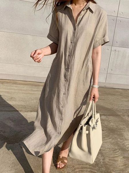 Cotton Shirt Dress