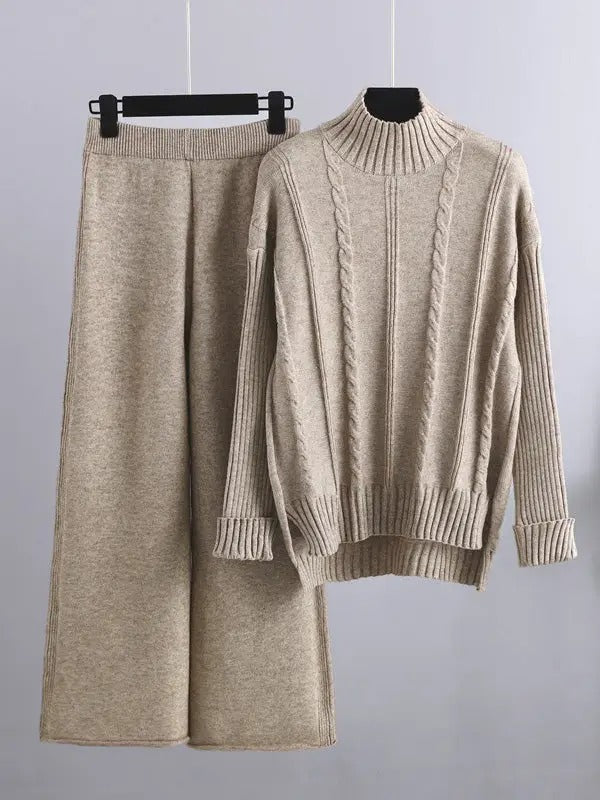 Long Sleeves Turtleneck & Pant Set