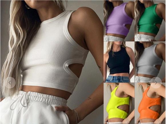 Cut Out Stretchy Tank