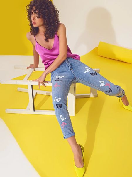 Butterfly Denim Jeans