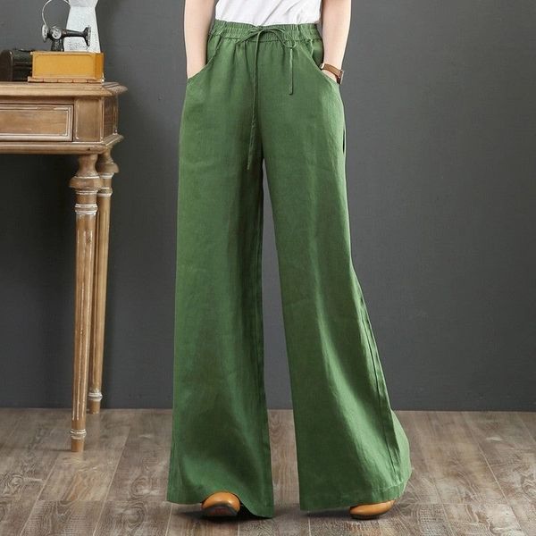 Baggie Ramie Cotton Pants