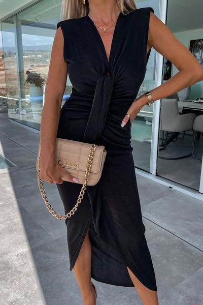 Draping Bust Line Dress