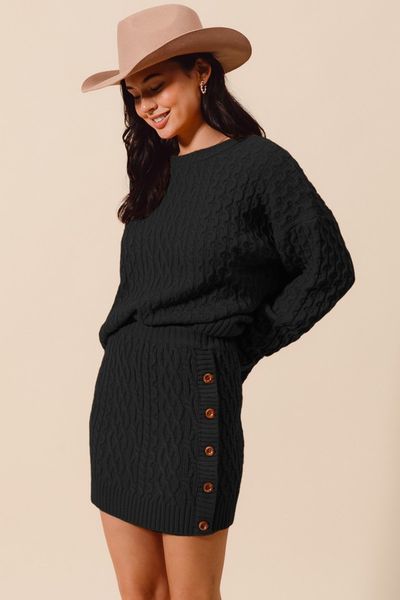 Luxe Knit Skirt Set
