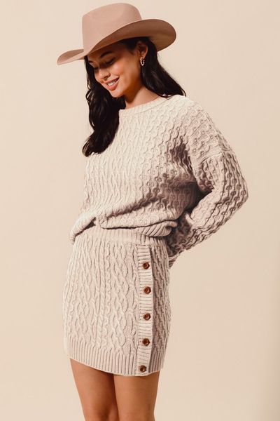 Luxe Knit Skirt Set