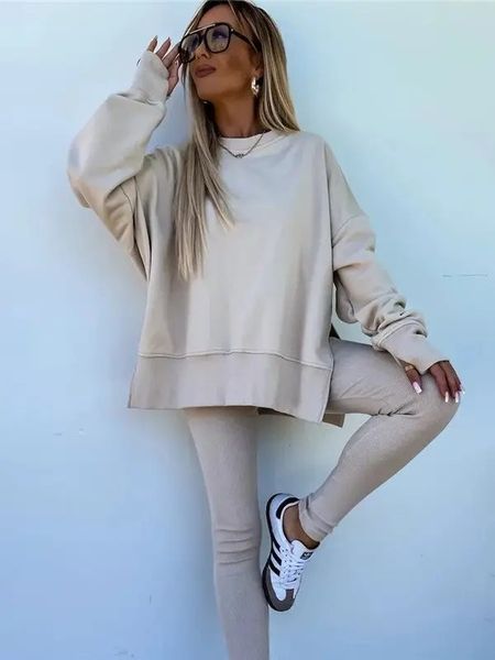 Finger Hole Hoodie Set