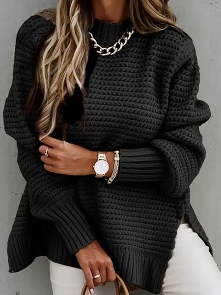 Knit Side Slit Sweater