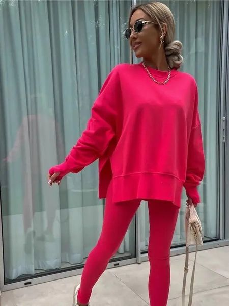 Finger Hole Hoodie Set