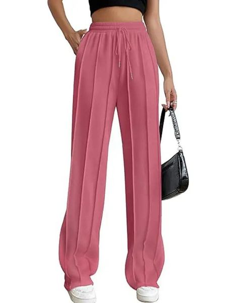 Pleat Front Wide Leg Pants