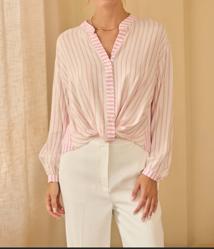 Stripe Twist Blouse