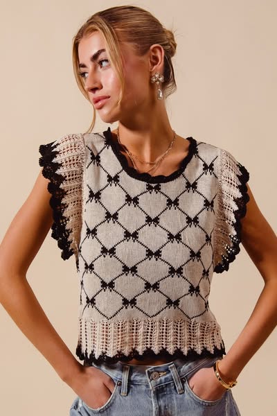 Knit Key Hole Top