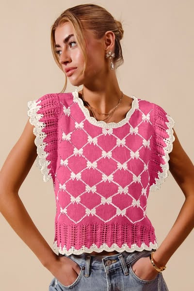 Knit Key Hole Top