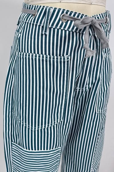 Stripe Patch Drawstring Pants