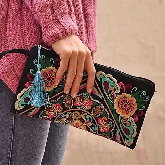 Boho Chic Embroidered Bag