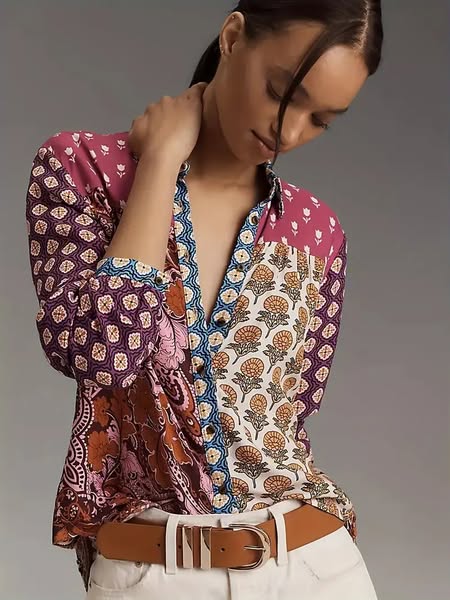 Anthro Vibe Mixed Paisley Print