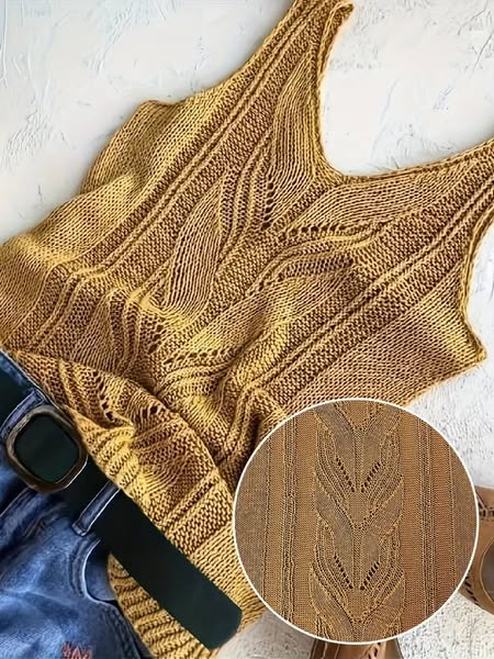 Texture Tank Sweater