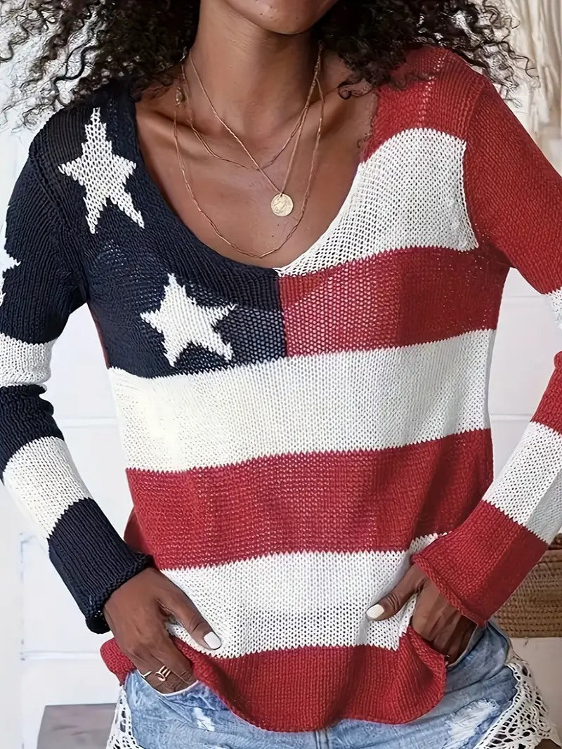USA Light Knit Sweater