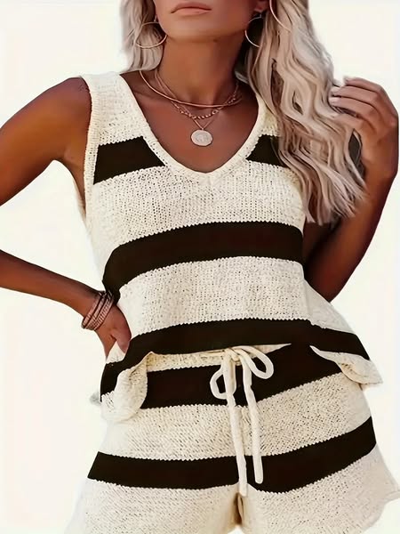 Knit Stripe Weave Set