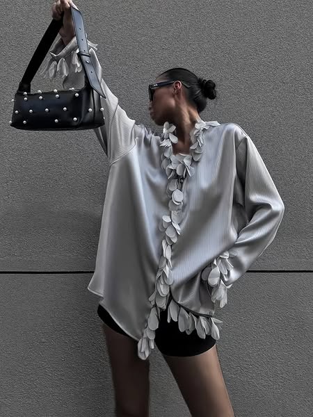 Petal Trim Blouse