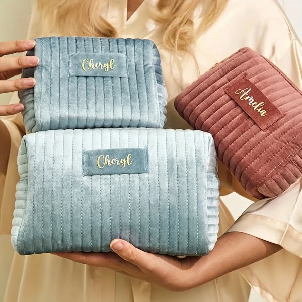 Velvet Custom Cosmetic Bag