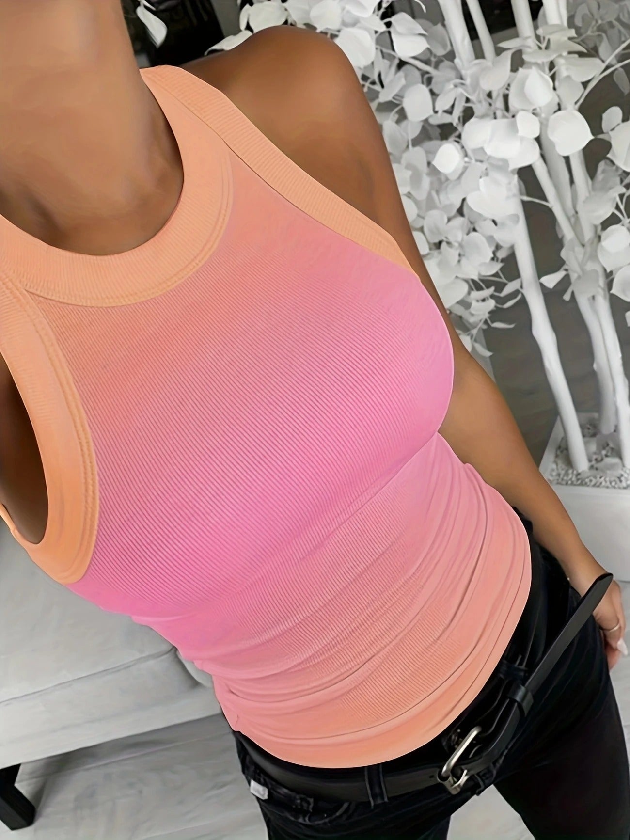 Pink Orange Ombre Tank